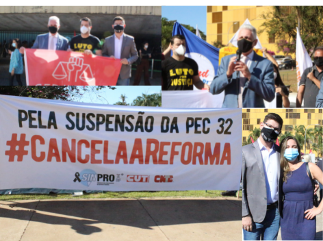 Entidades do Serviço Público pedem a suspensão da tramitação da PEC 32 em ato em Brasília