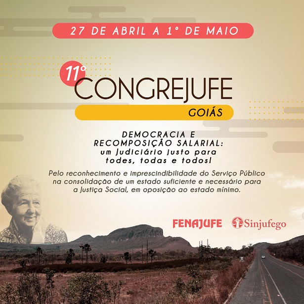Fenajufe disponibiliza calendário ajustado para o 11º Congrejufe, em Goiás