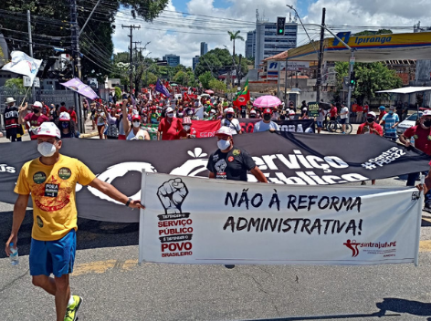  Sintrajuf-PE marca presença no ato #MulheresPeloForaBolsonaro do Recife