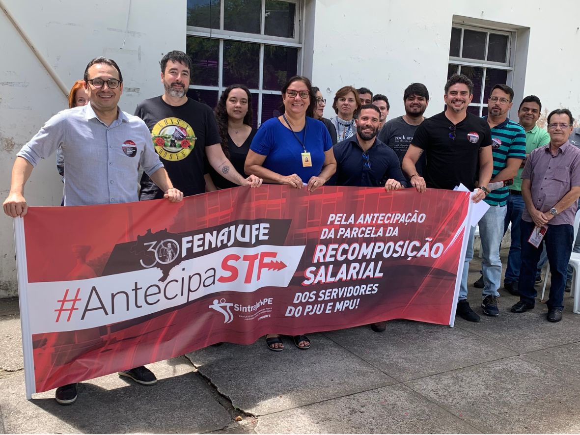 Sintrajuf-PE mobiliza categoria a participar da campanha #AntecipaSTF