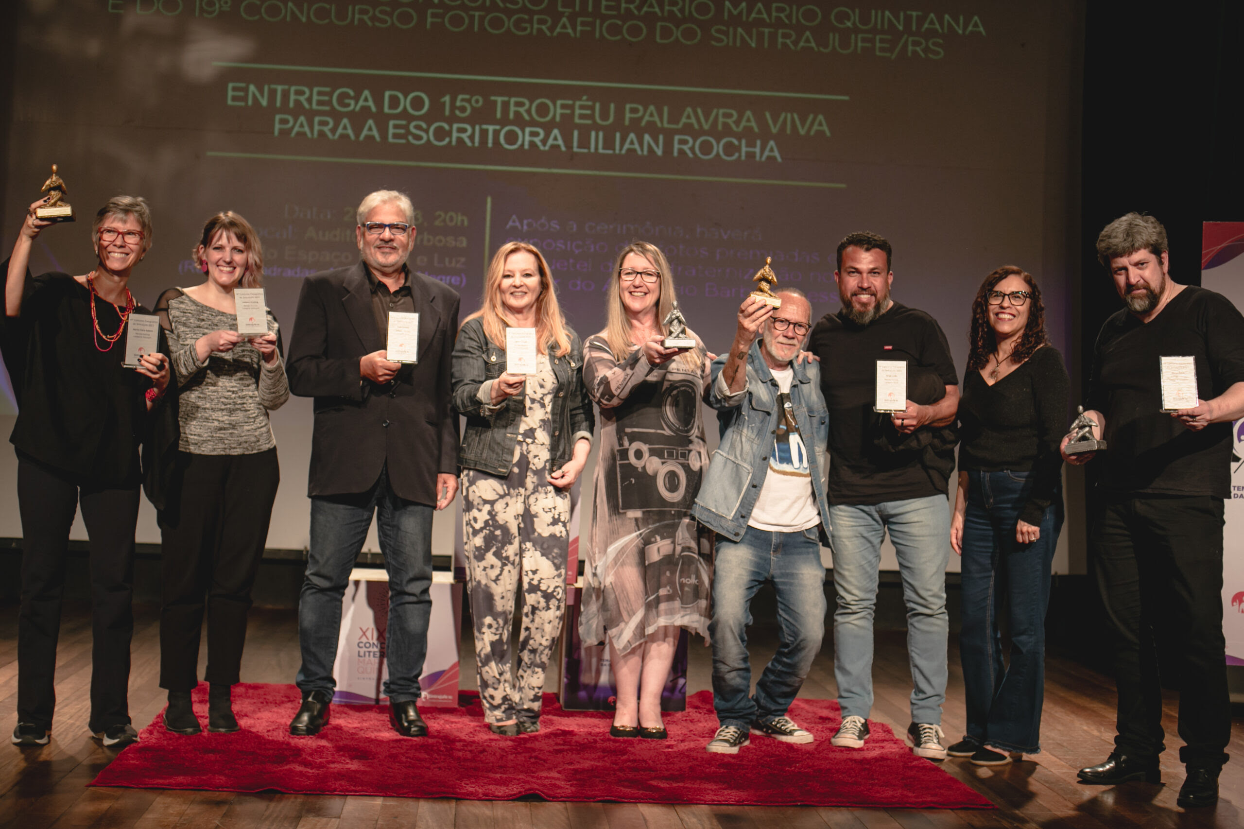 Em noite de celebração da cultura, Sintrajufe/RS entrega prêmios dos concursos Literário e Fotográfico