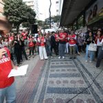 Em Ato no TRT, categoria em Minas reforça que quer respeito, e não “esmola” do governo