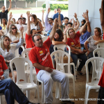 Servidores do interior de Mato Grosso em greve participam de assembleia do Sindijufe/MT na capital, e a greve se fortalece