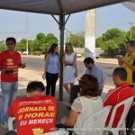 Categoria de Mato Grosso realiza ato em defesa do reajuste salarial e em apoio aos servidores de São Paulo