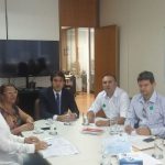 Coordenador geral do SITRAEMG e diretores de outros Sindicados e da Fenajufe reúnem-se com o DG do TRF-1