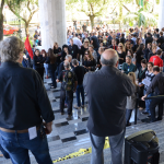 Primeiro ato público de 2015 da categoria no RS reúne mais de 400 pessoas
