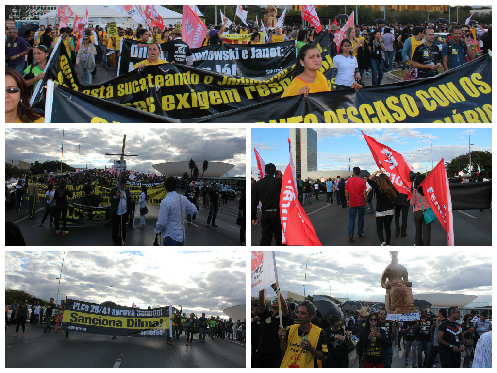 Em marcha na Esplanada, milhares servidores pedem respeito e aprovação dos PLCs 28 e 41