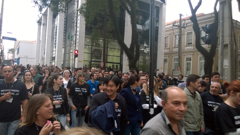 Ato histórico em Curitiba une Justiça do Trabalho, Federal e Eleitoral