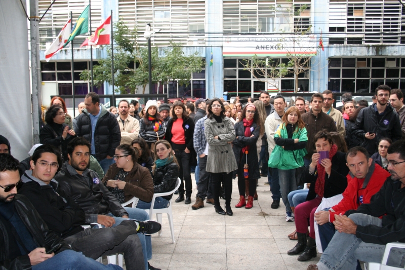 Ato estadual no TRT-SC mostra a garra dos servidores de Santa Catarina