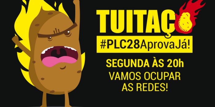 #PLC28AprovaJá: servidores do Judiciário realizam tuitaço nesta segunda (22/6), às 20h
