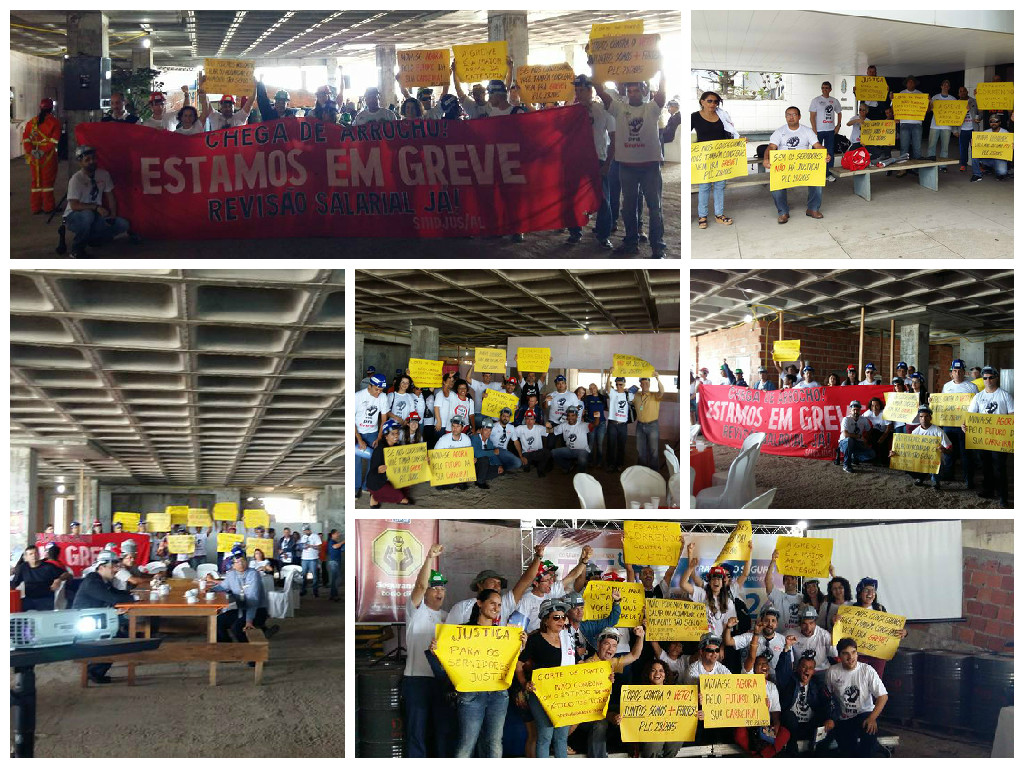 Servidores do Judiciário Federal em Alagoas realizam ato simbólico no lançamento da corrida do TRT