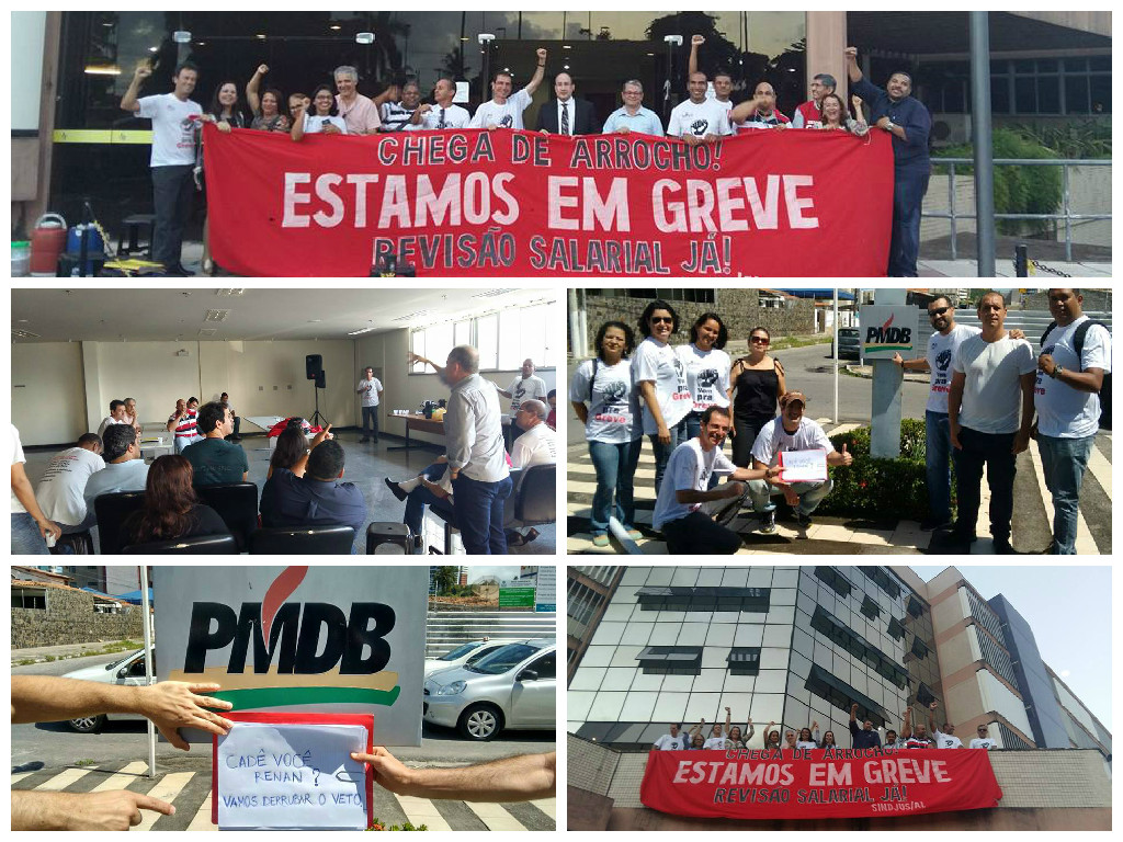 Servidores de Alagoas realizam Apagão e solicitam apoio do senador Renan Calheiros pela derrubada do veto