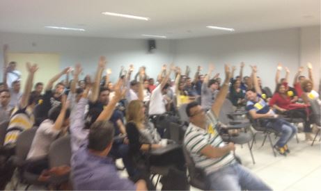 Em grande Assembleia Geral, categoria no Maranhão reafirma: GREVE ATÉ A DERRUBADA DO VETO!