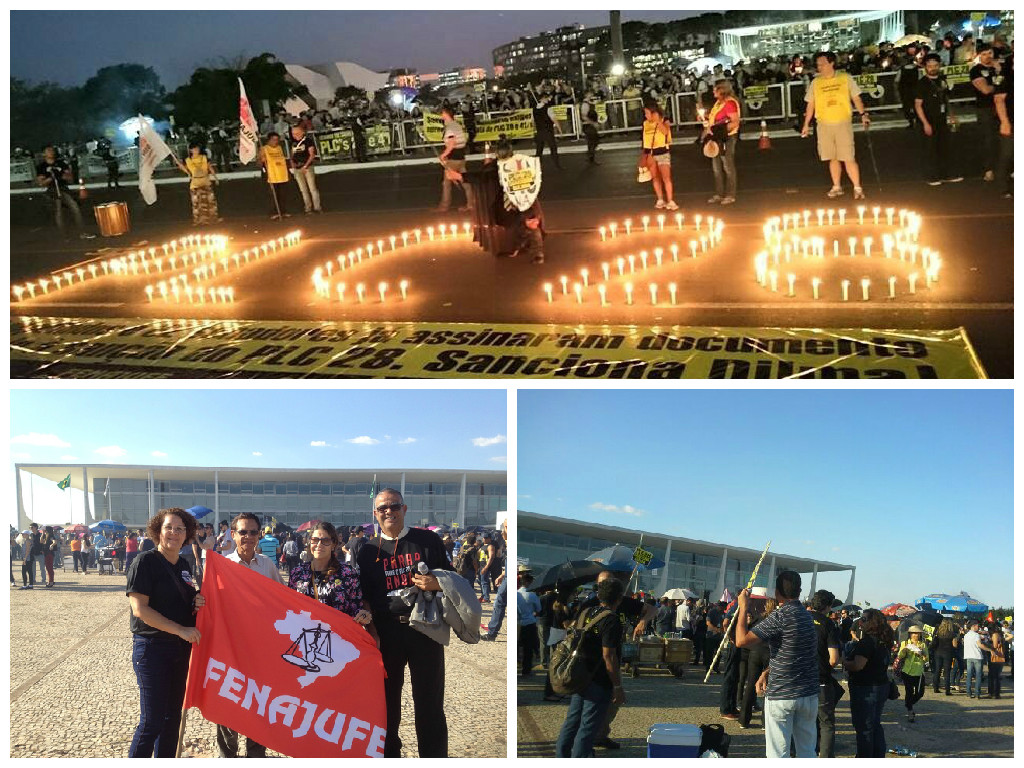 Sem confirmação oficial de veto, Servidores pressionam Planalto pela sanção do PLC 28