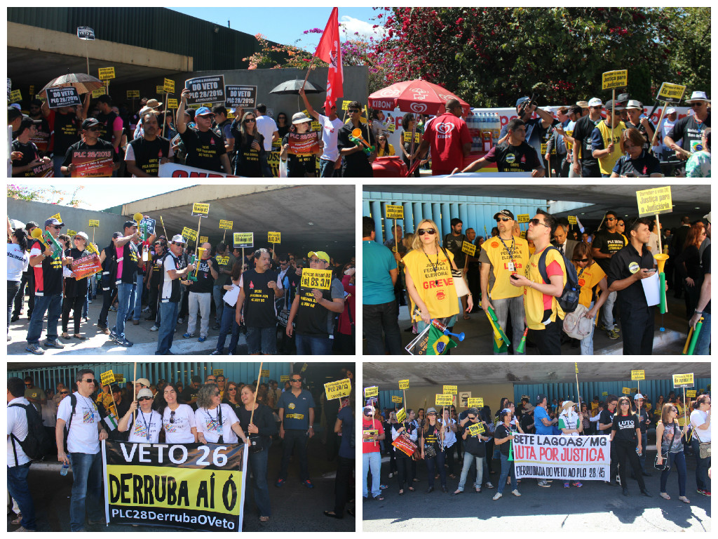 Congresso cancela sessão e servidores continuam pressão pela derrubada do veto