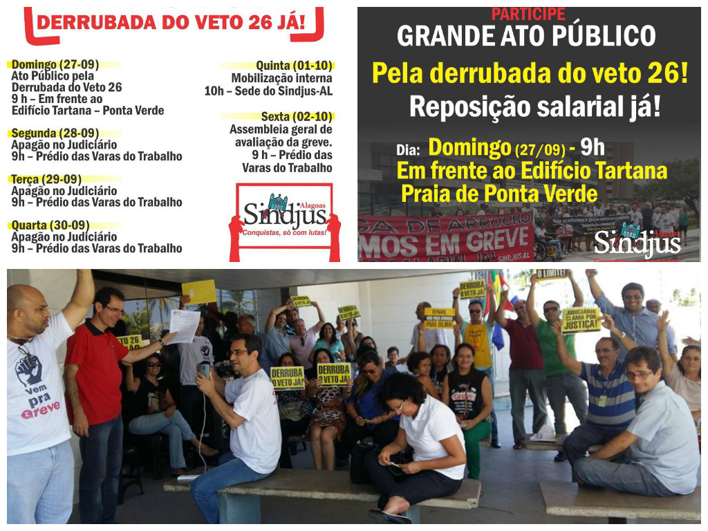 Servidores do Judiciário Federal de Alagoas mantêm greve