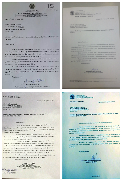 Em ofícios a Renan, ministros do TST se posicionam pela derrubada do veto ao PLC 28