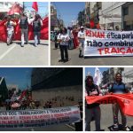 Manifestantes convocam greve geral na Marcha dos Trabalhadores e Trabalhadoras em Maceió