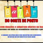 Na Bahia o Bazar do corte de ponto fortalece luta da categoria