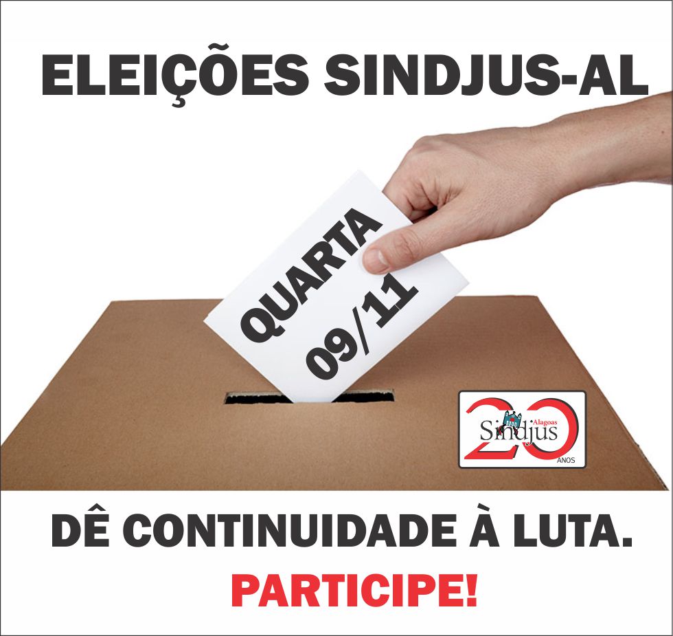 Eleições do Sindjus-AL ocorrem nesta quarta-feira