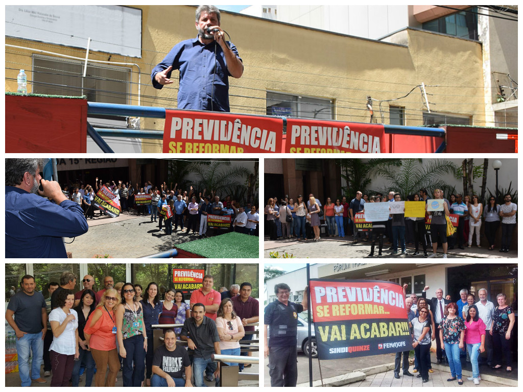 15ª Região paralisa atividades no Dia Nacional de Luta