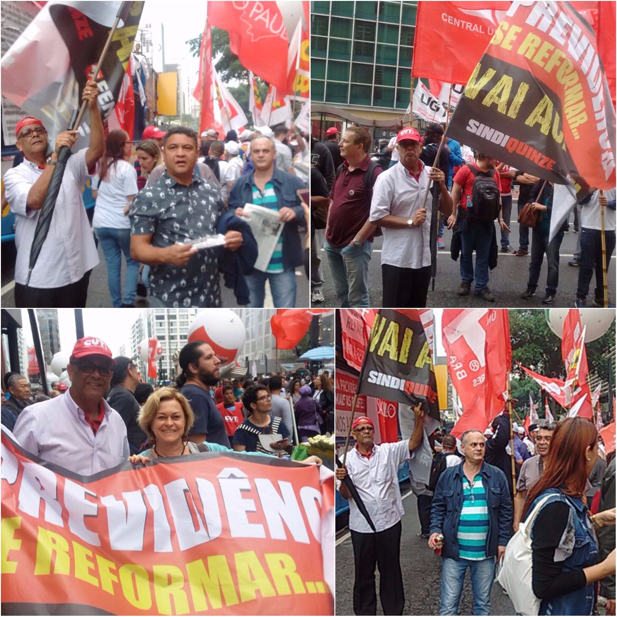 Sindiquinze participa de ato pela valorização do Serviço Público na Avenida Paulista
