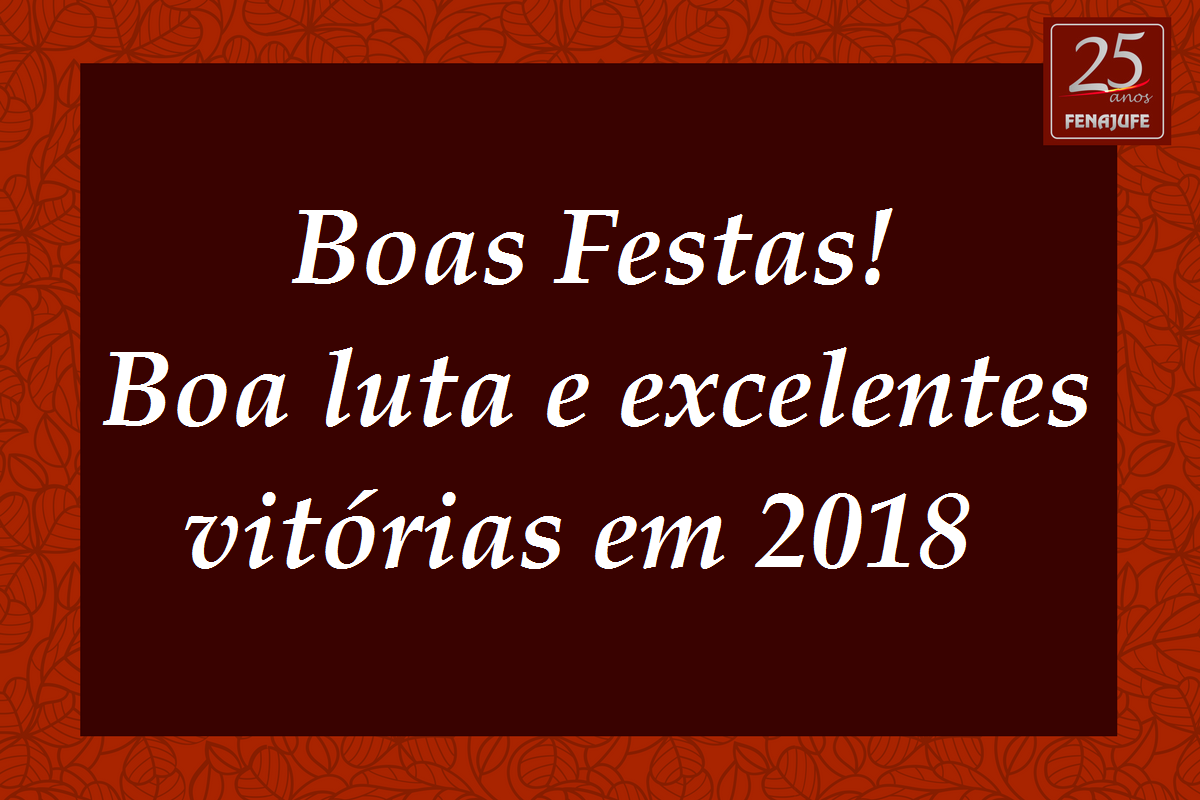 Boas Festas e bom recesso!