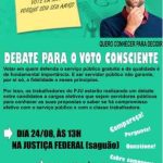 Sindjufe (BA) promove debate “Voto Consciente: Conhecer para Decidir”