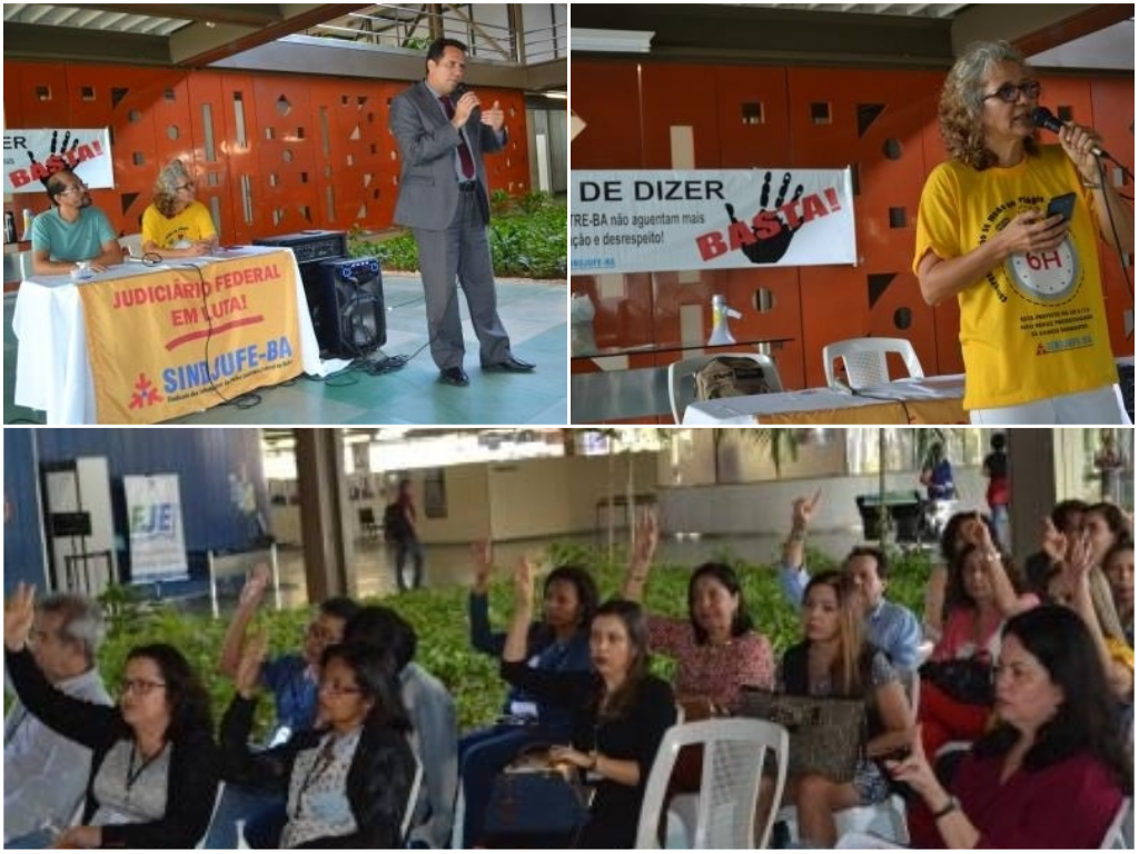 TRE-BA: Servidores/as dizem BASTA de medidas prejudiciais no Órgão e aprovam propostas urgentes