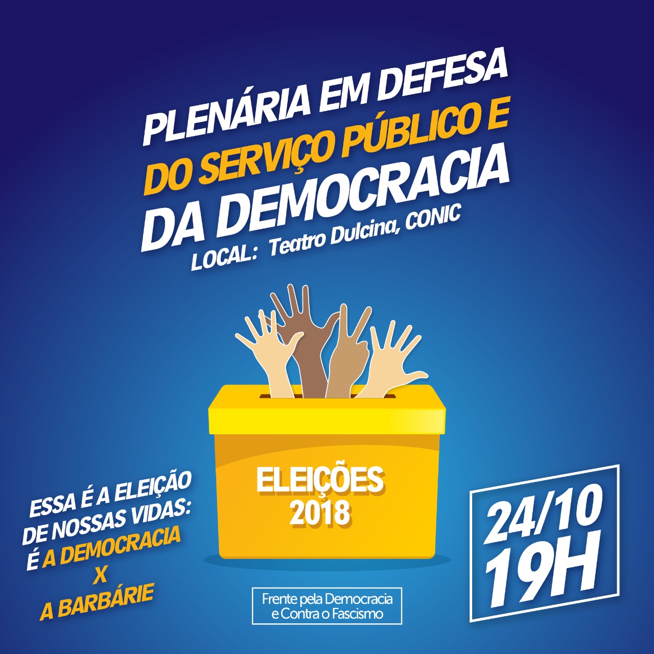 Servidores Federais se mobilizam na defesa de direitos nesta quarta-feira, 24/10