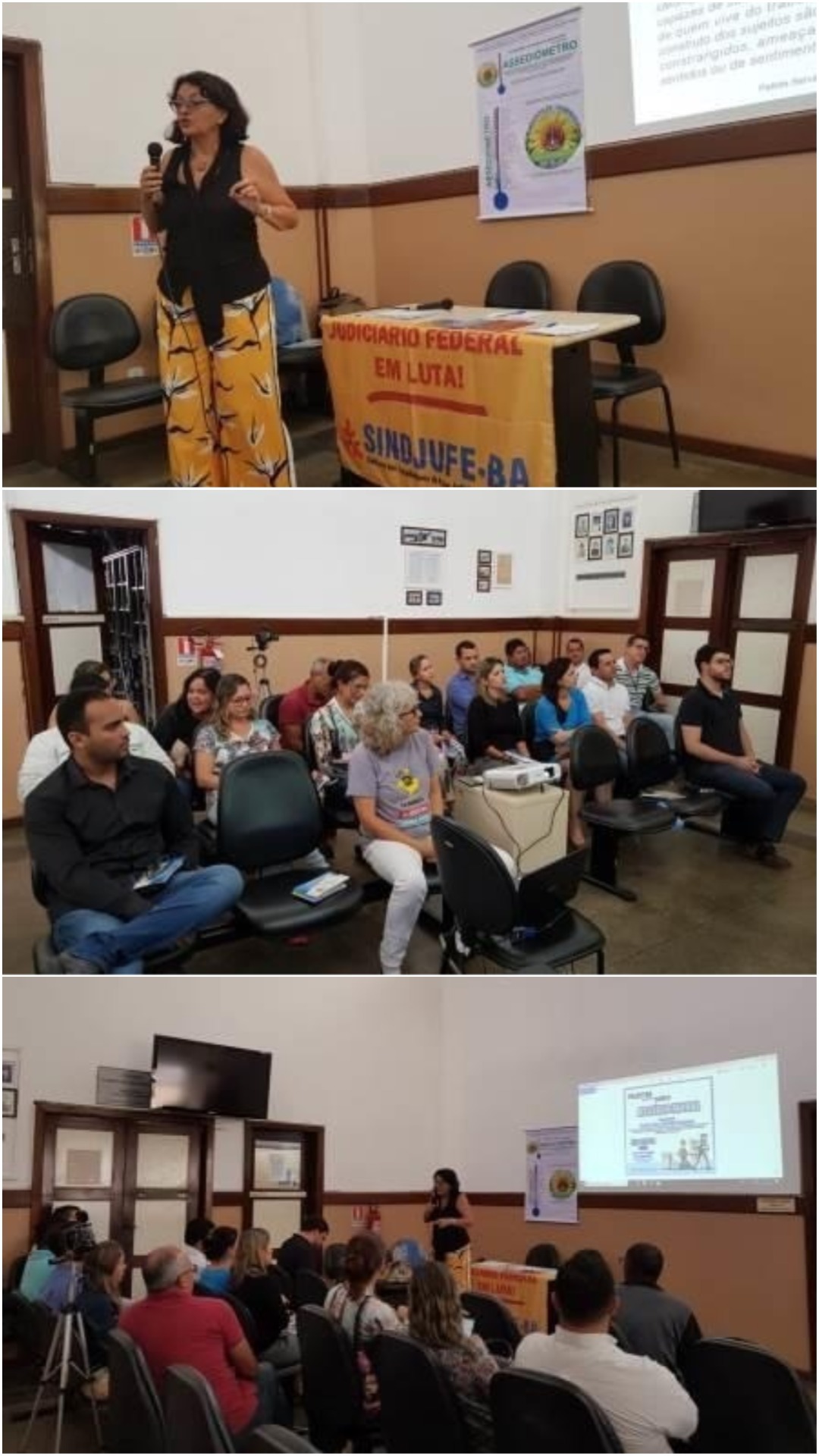 SINDJUFE-BA visita interior e promove palestra itinerante sobre Assédio Moral