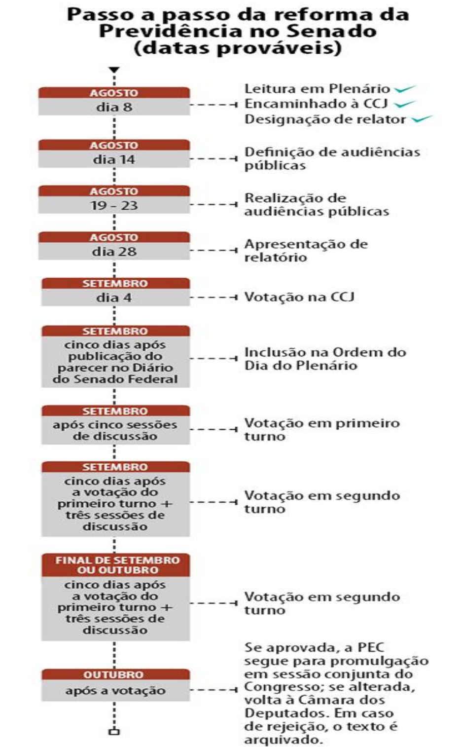 Veja passo a passo como será a tramitação da PEC 6/2019 no Senado