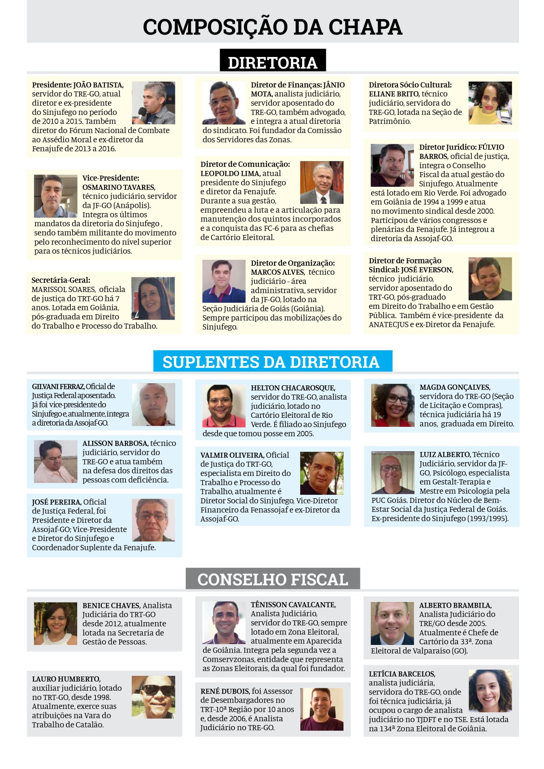 Chapa “Mobilizar para Conquistar e Manter Direitos” é eleita pelos filiados do Sinjufego