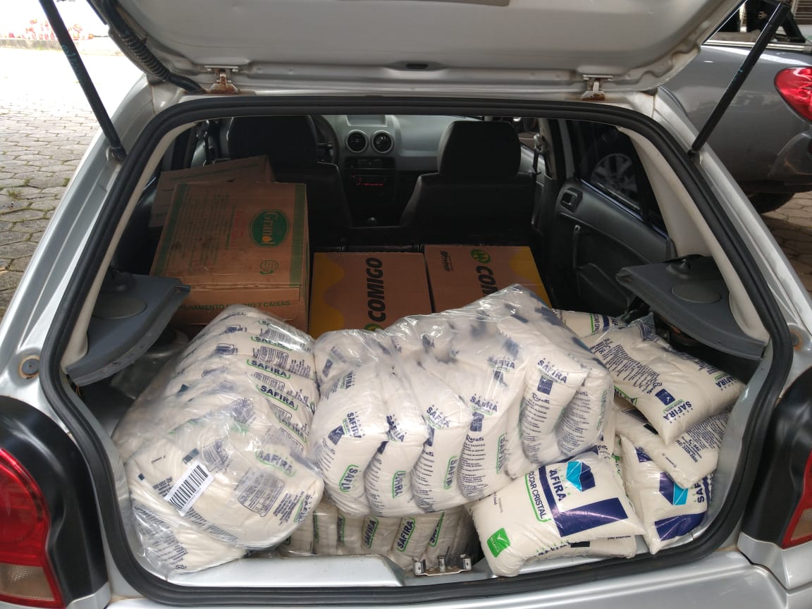 Sinjufego participa de Ação Solidária para doação de alimentos