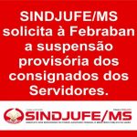Sindjufe-MS solicita à Febraban a suspensão dos consignados sem ônus para o servidor