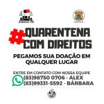 SINDJUF-PB adere à Campanha do MTD-PB, intitulada ‘Quarentena com Direitos’