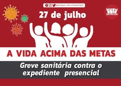 Servidores aprovam greve sanitária contra o retorno presencial em 27/7