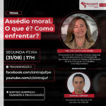 Sintrajuf-PE debate assédio moral na categoria em live. Hoje, às 17h