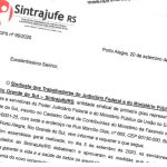 Sintrajufe/RS oficia TRF4 solicitando reunião e adiamento do retorno ao trabalho presencial