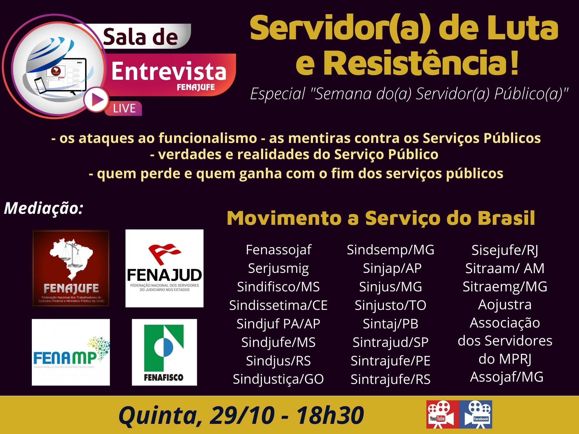 Já estamos no ar! Sala de Entrevista