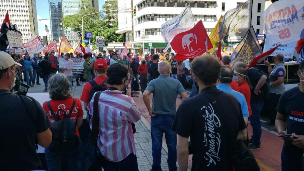 Dia do Servidor e da Servidora: Sintrajufe/RS participa de ato unificado contra a reforma administrativa e por mais e melhores serviços públicos