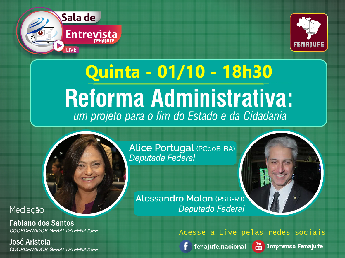 Acompanhe aqui a Live da Fenajufe