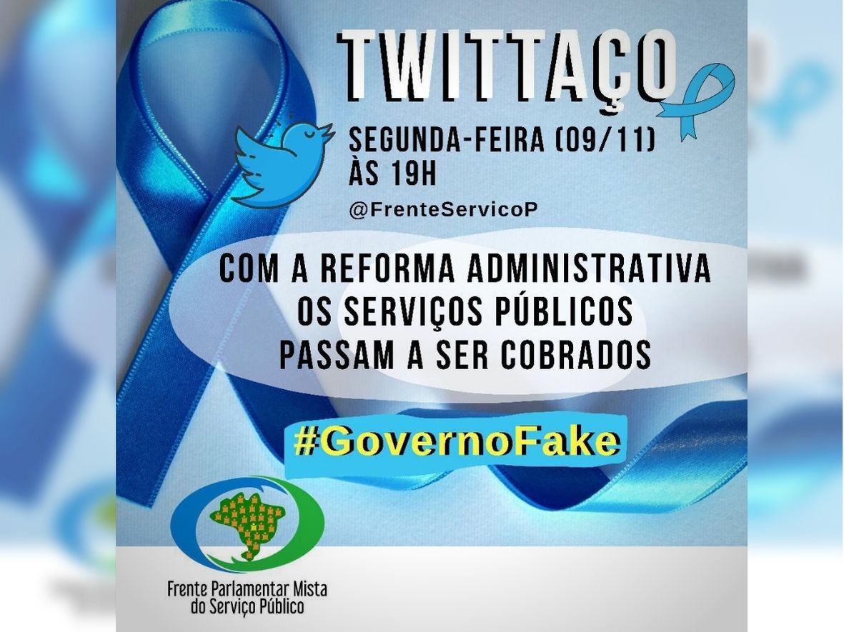 Mobilização contra reforma administrativa continua com Tuitaço hoje (9), às 19h