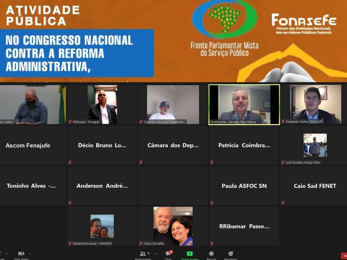 Em ato contra a reforma, Fenajufe defende unidade de trabalhadores e trabalhadoras na defesa de direitos