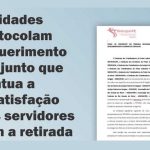 Entidades protocolaram requerimento conjunto que pontua a insatisfação dos servidores com a retirada do auxílio-saúde