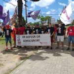 Sintrajuf-PE participa do Fora Bolsonaro, em defesa da democracia e dos direitos dos cidadãos