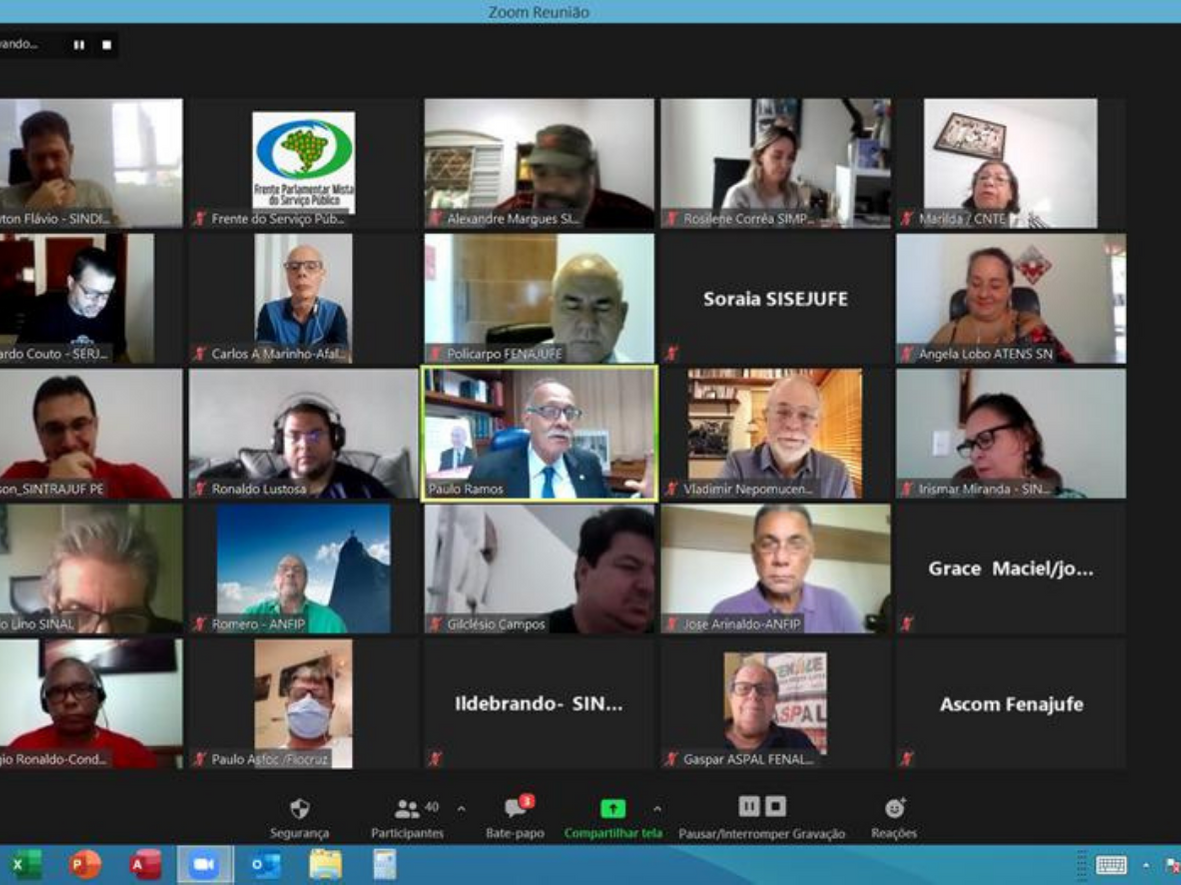 Reunião da Frente Parlamentar do Serviço Público orienta intensificar pressão aos deputados