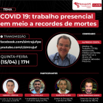 Live Sintrajuf-PE – “COVID 19: trabalho presencial em meio a recordes de mortes