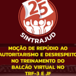 Sintrajud publica manifestação crítica à postura adotada pela corregedora regional da 3ª Região, desembargadora Marisa Santos , durante treinamento para implementação do novo sistema de atendimento. A entidade também se solidariza com o servidor