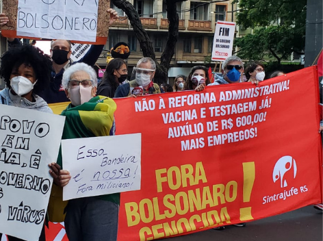 POVO NAS RUAS:Atos em todo o país animam a luta contra a reforma administrativa e o fim do governo; Sintrajufe/RS convocou e esteve presente